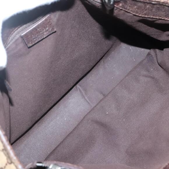 GUCCI GG Canvas Hand Bag Beige Gold - Picture 16 of 16